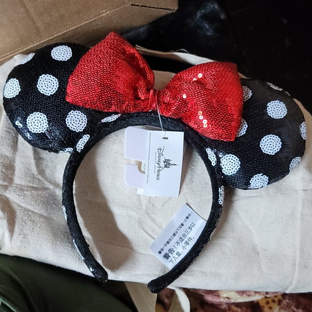 Minnie mouse ears one size headband